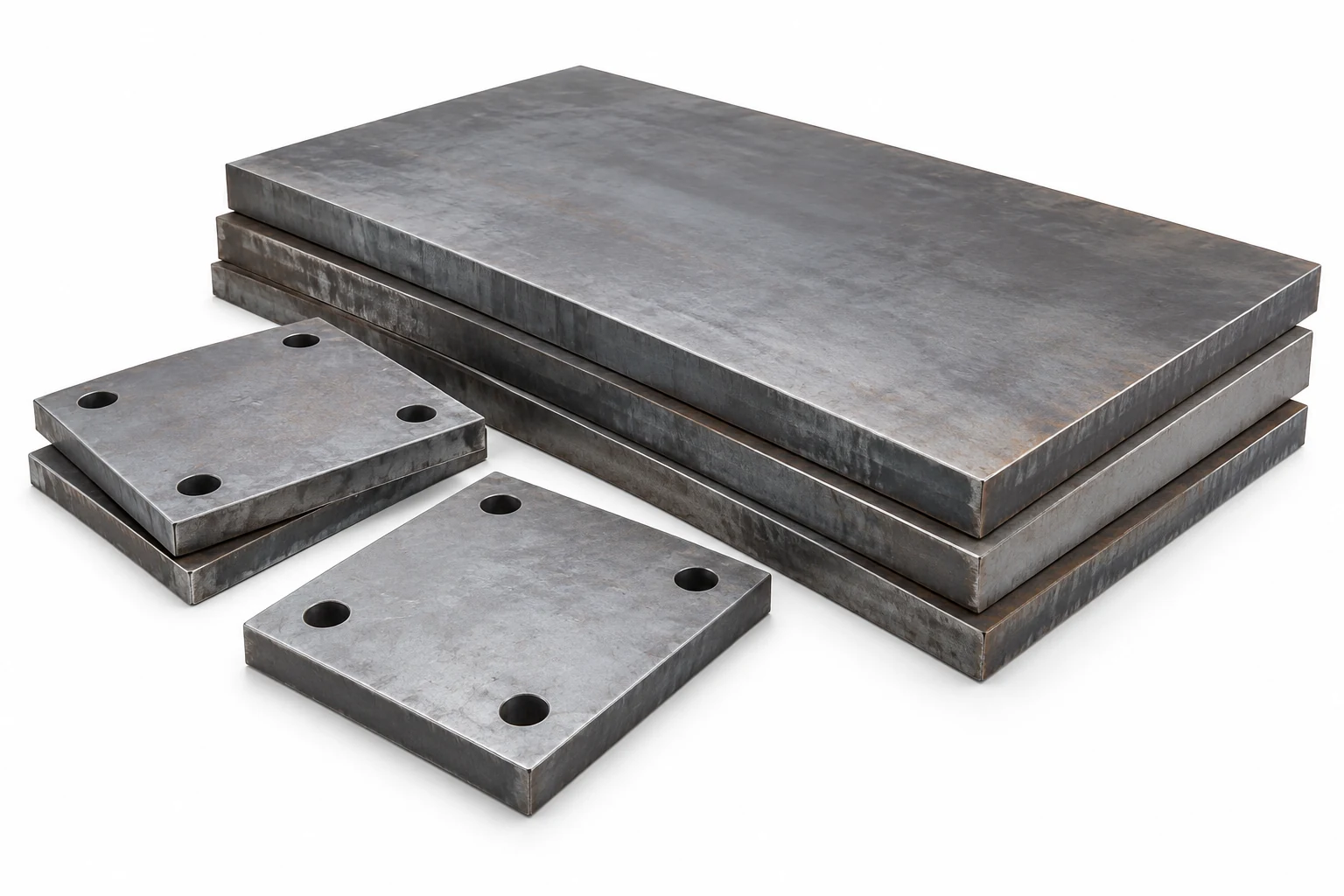 Heavy steel plate and base plates — product image