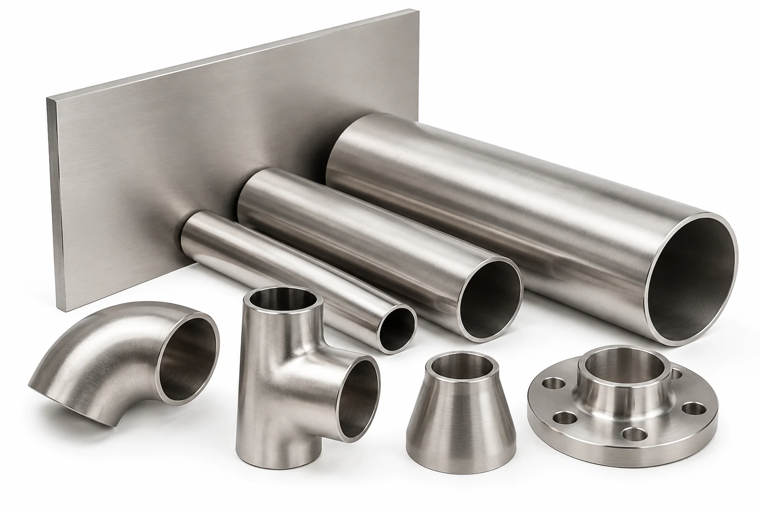 Stainless 304 plate/tube and fittings product illustration
