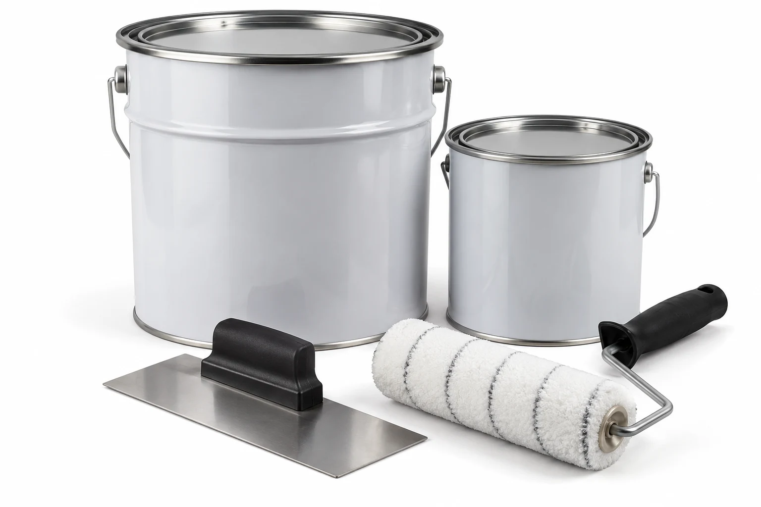 Industrial epoxy/polyurethane coating product illustration