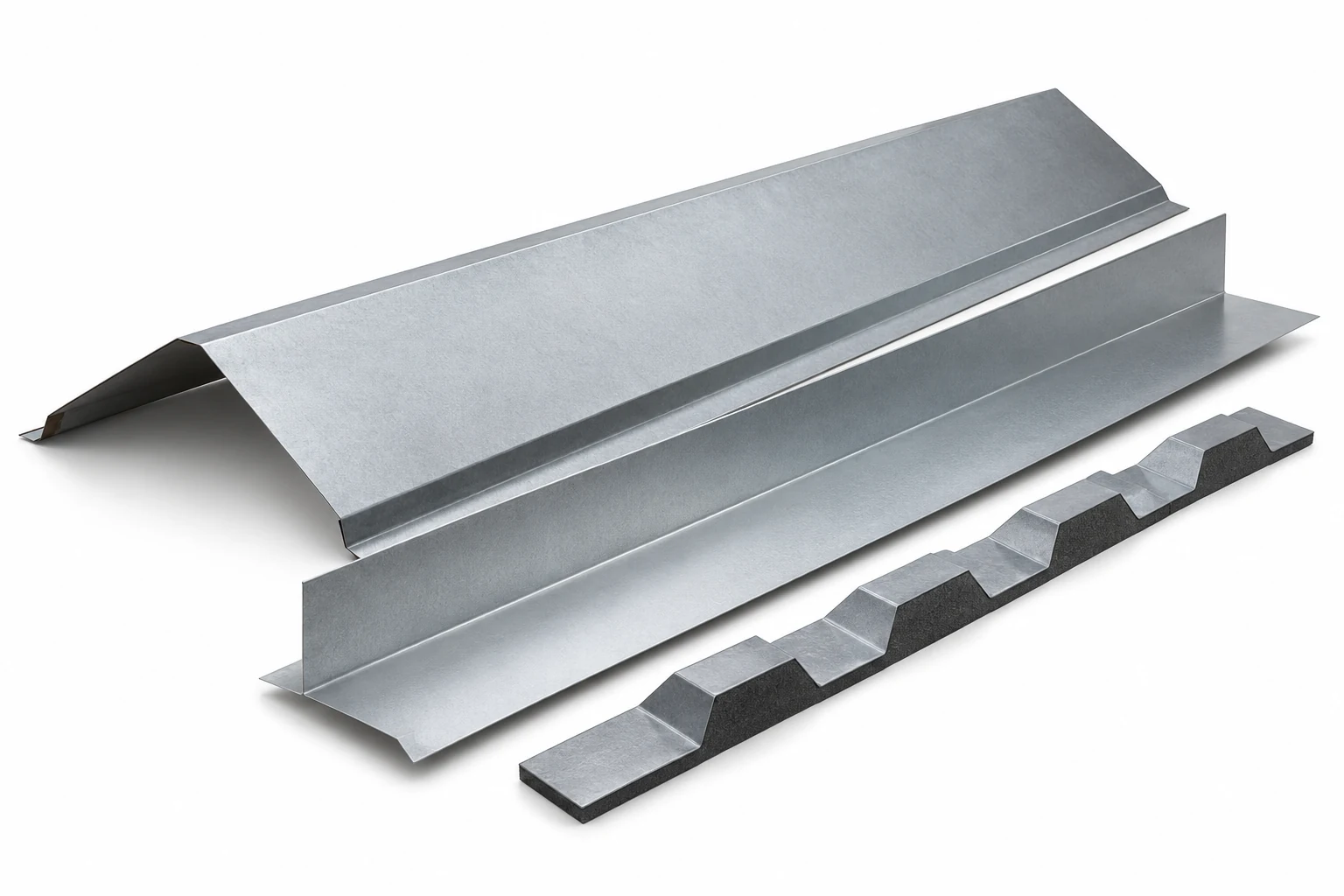 Metal flashings, ridges and closures product illustration