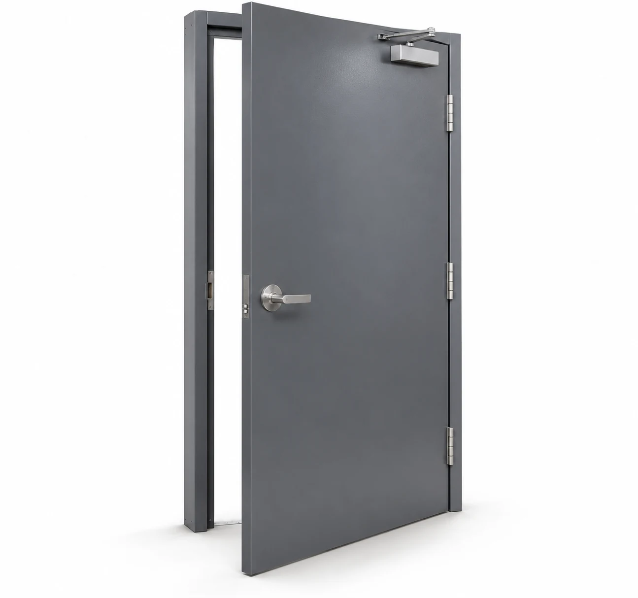 Commercial steel security doors — product image