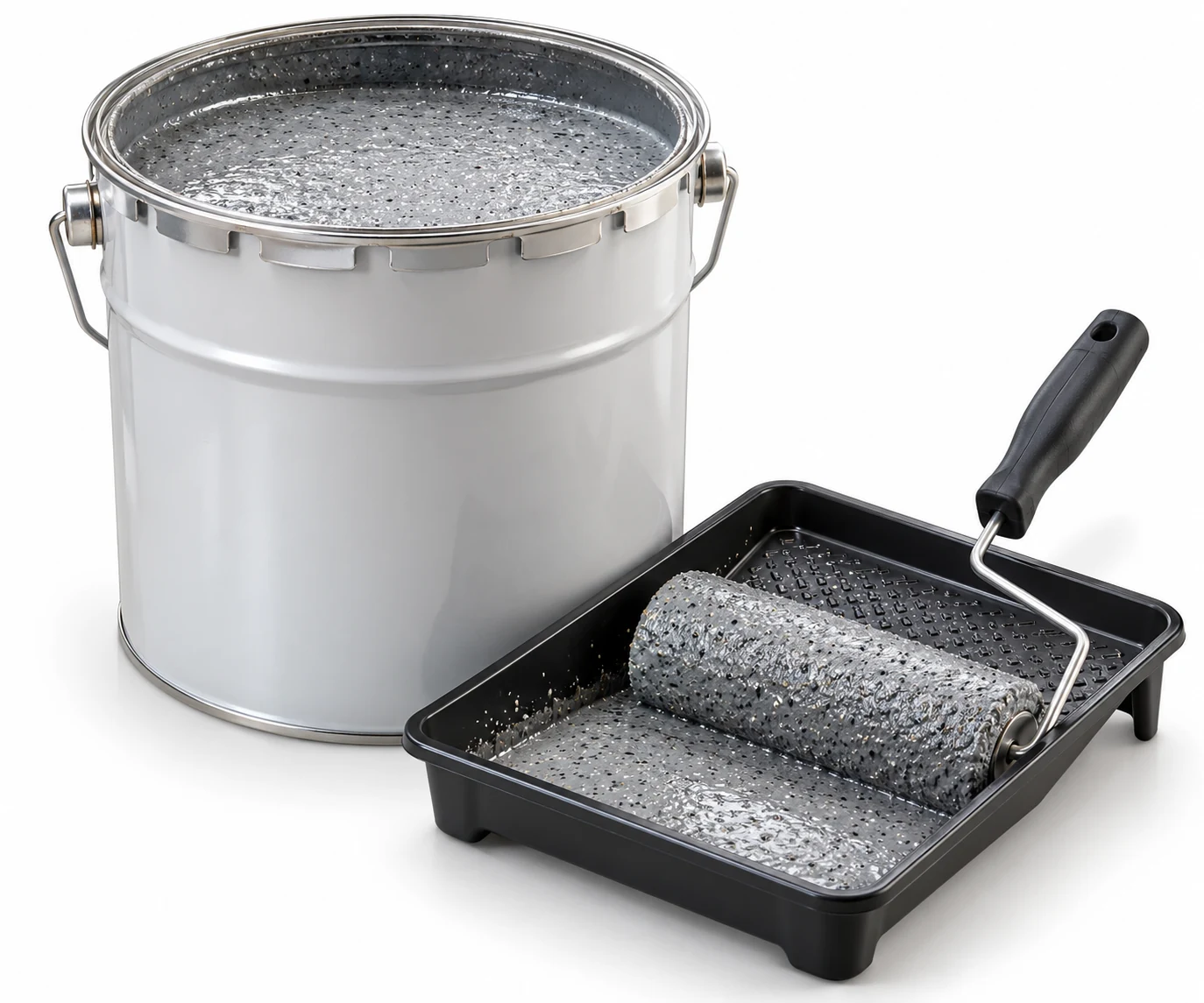 Non-slip industrial floor coating product illustration