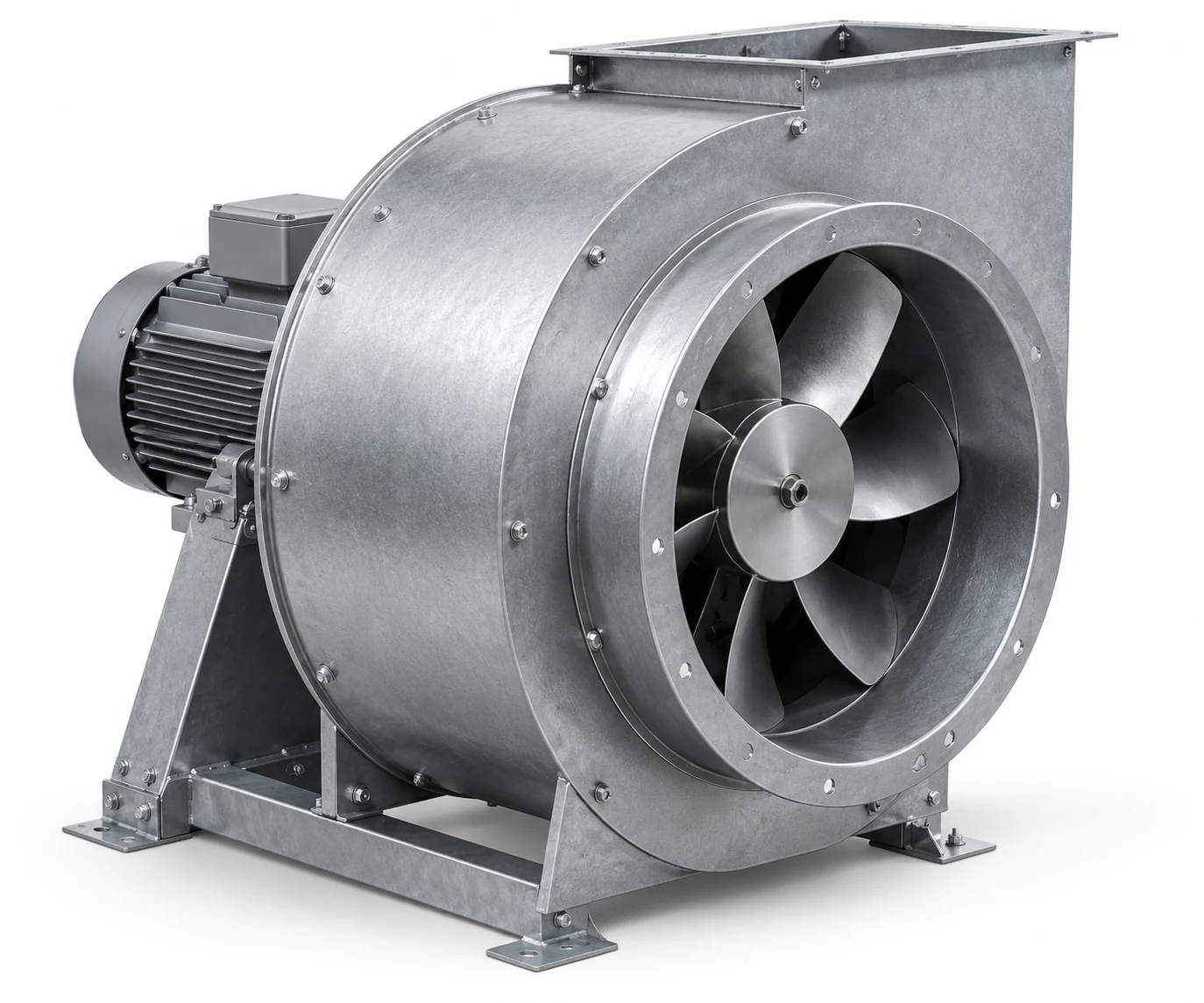 Industrial HVAC and extraction fans product illustration