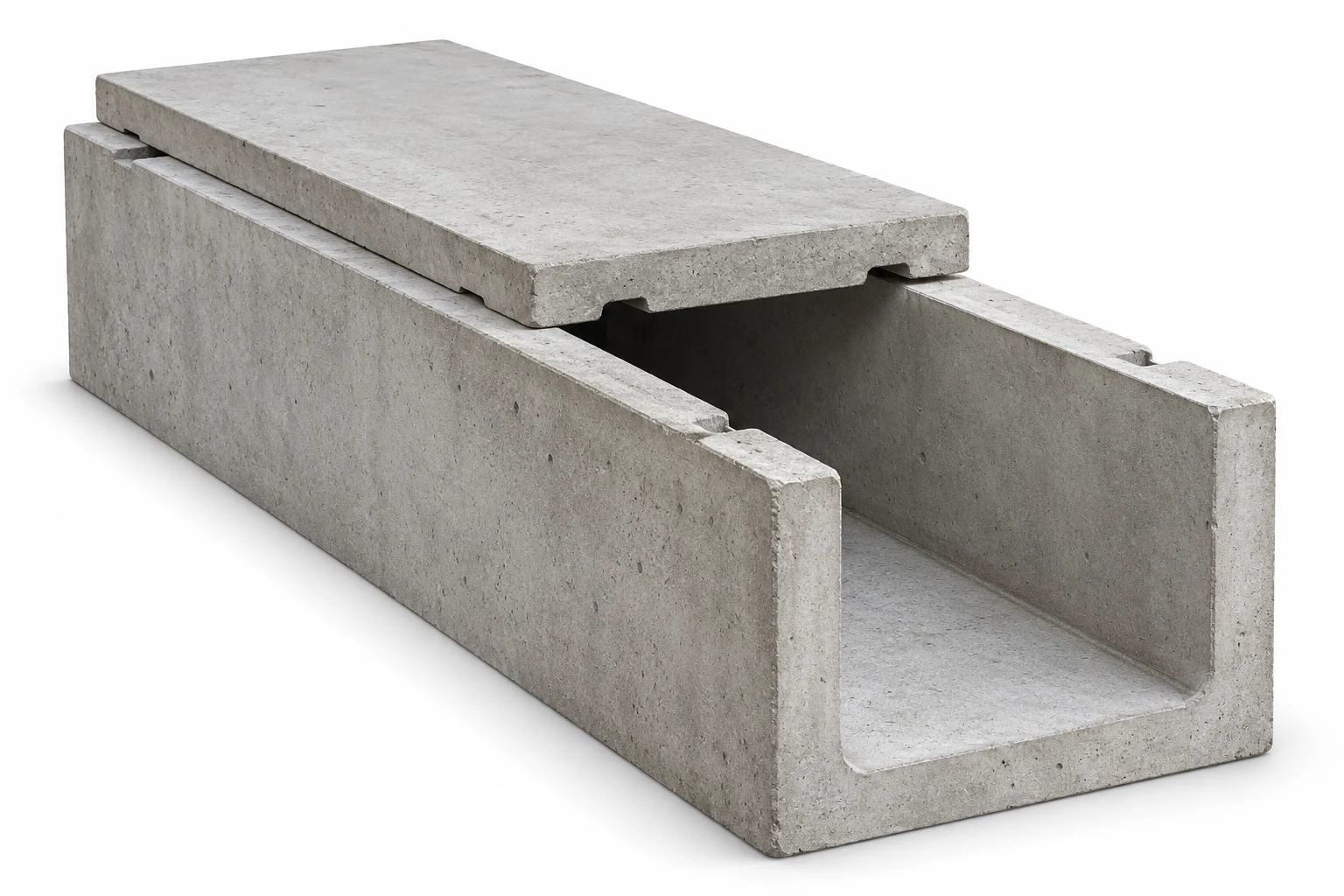 Precast cable troughs and covers product illustration