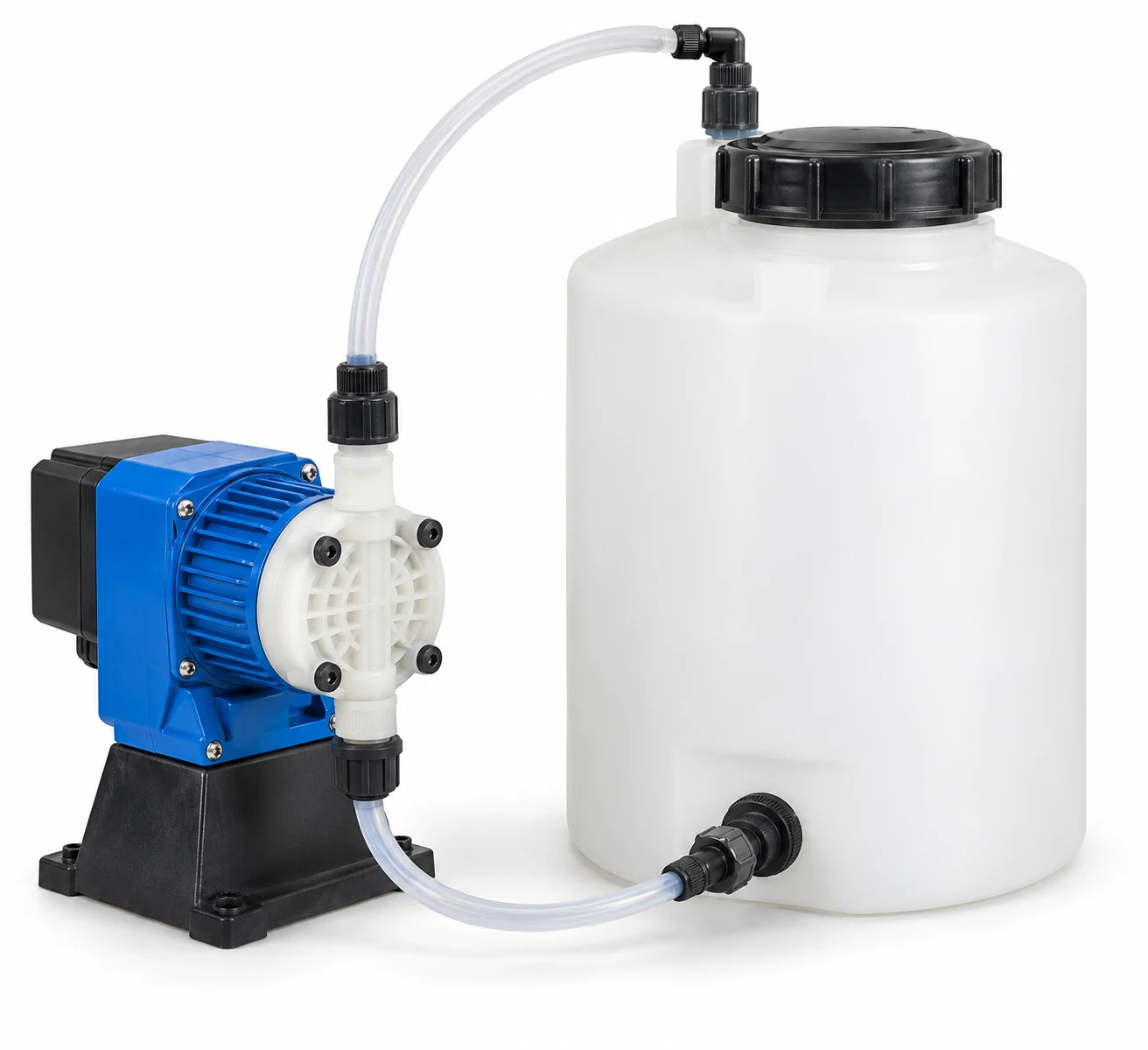 Chemical dosing pumps and tanks — product image