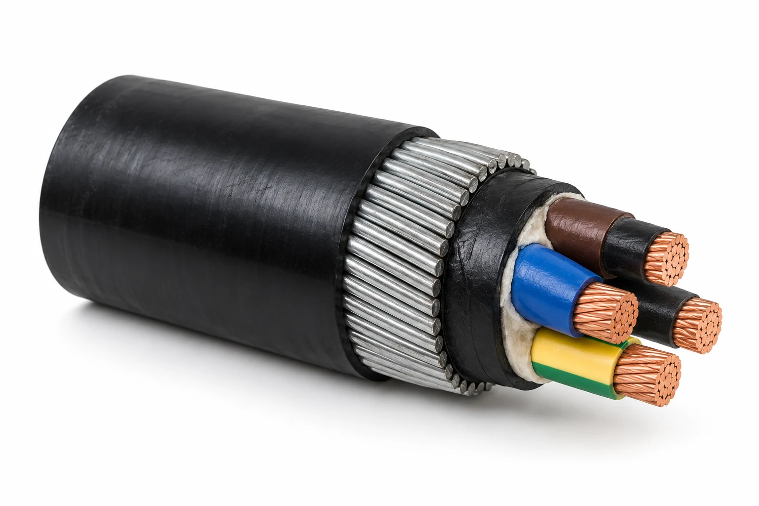 Armoured low-voltage power cable — product image