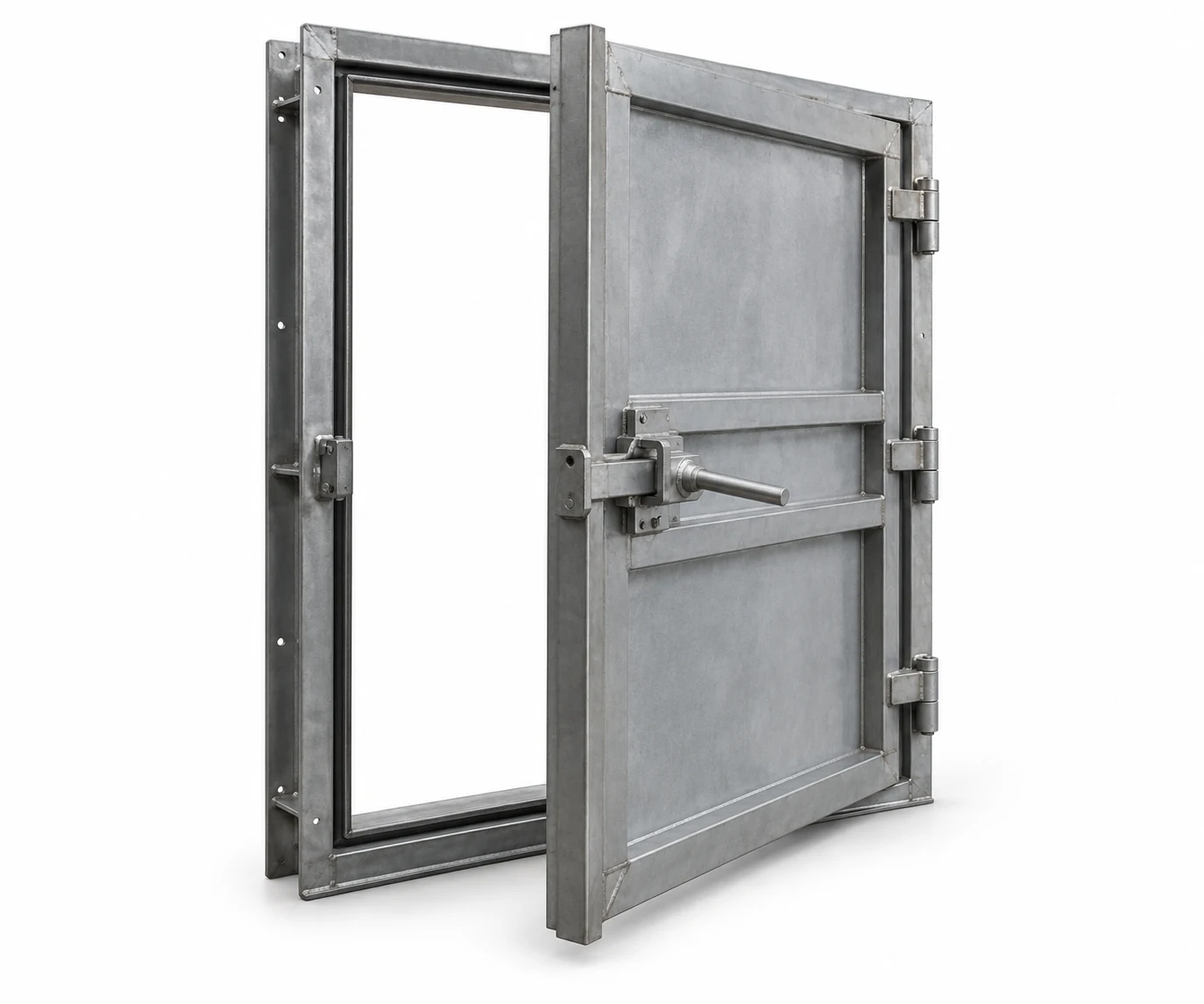 Mine ventilation doors with frames — product image