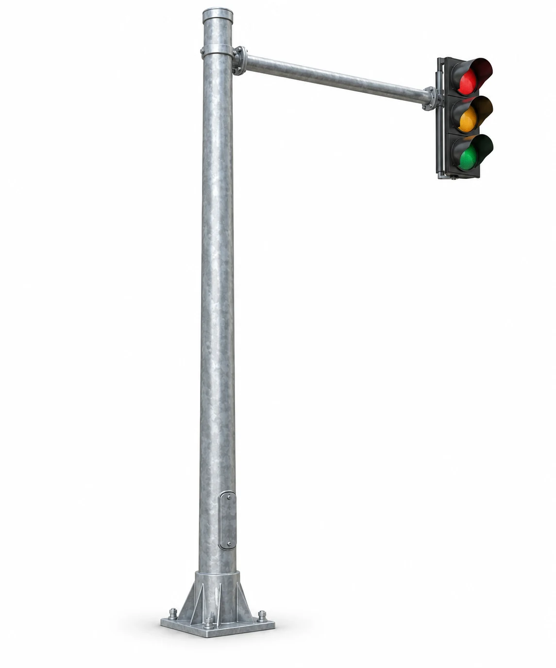 Galvanised steel signal and light poles — product image