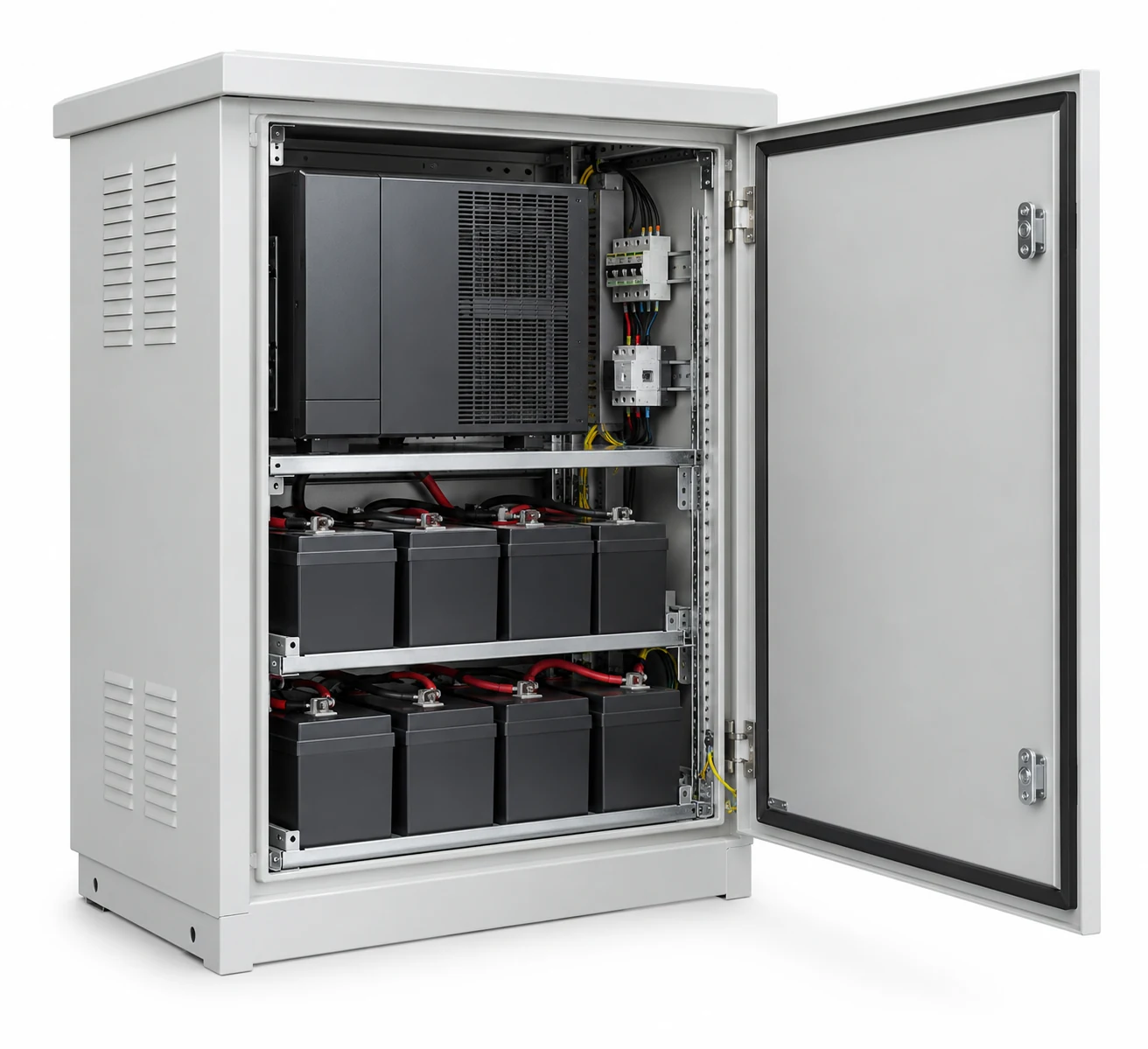 Traffic cabinet UPS and batteries — product image