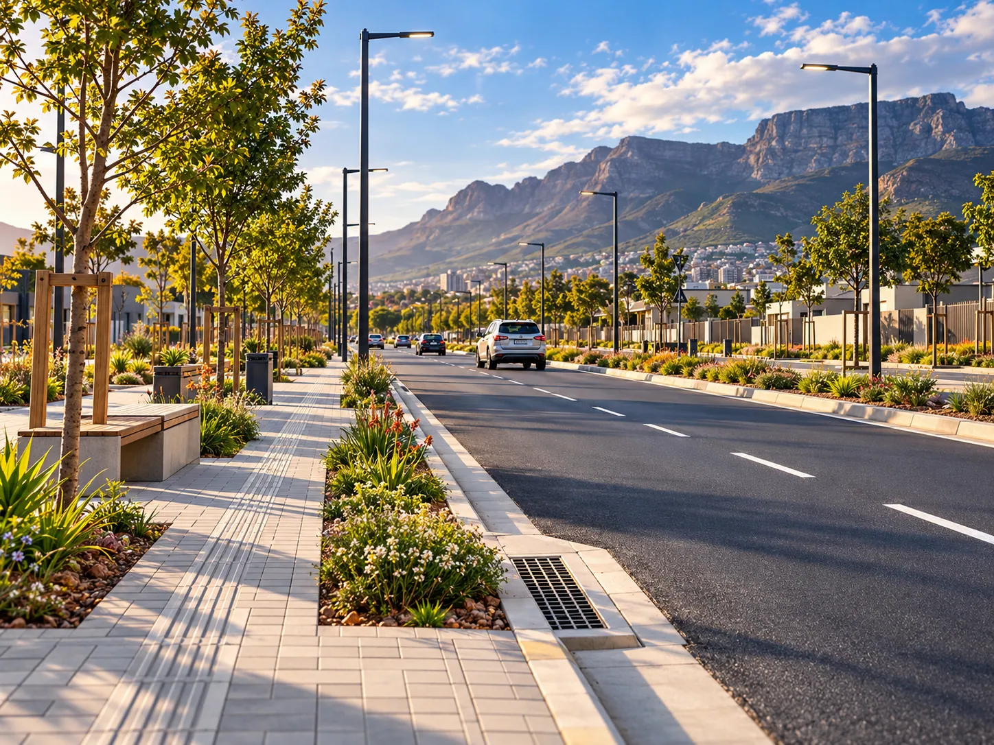 Road and public infrastructure concept