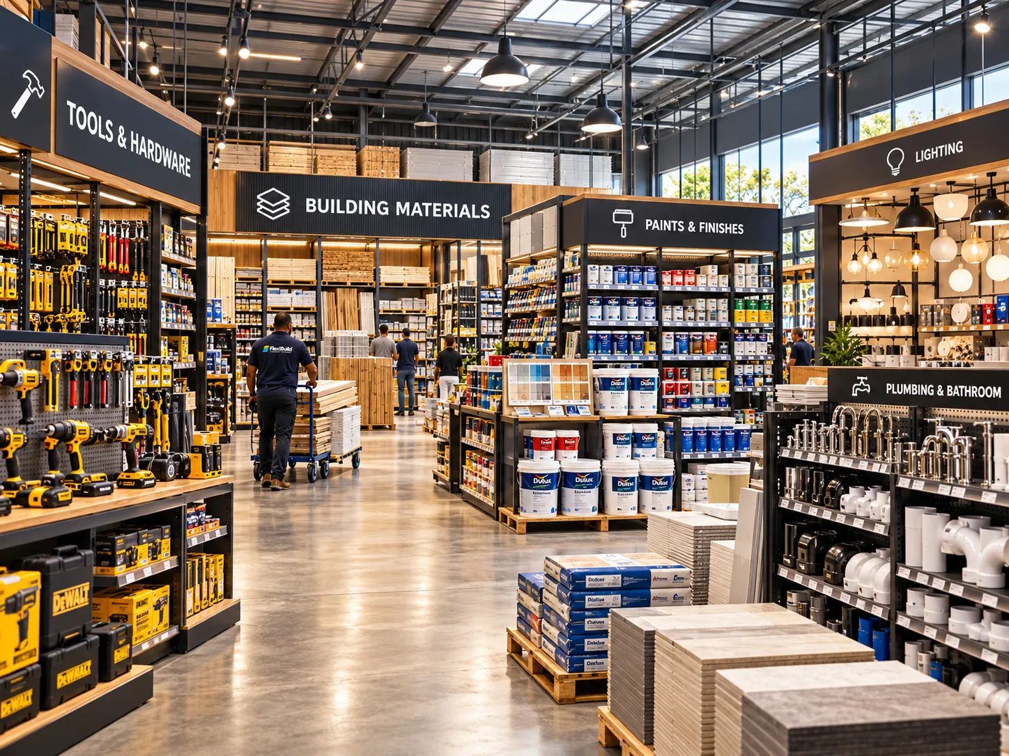 Representative building materials store concept