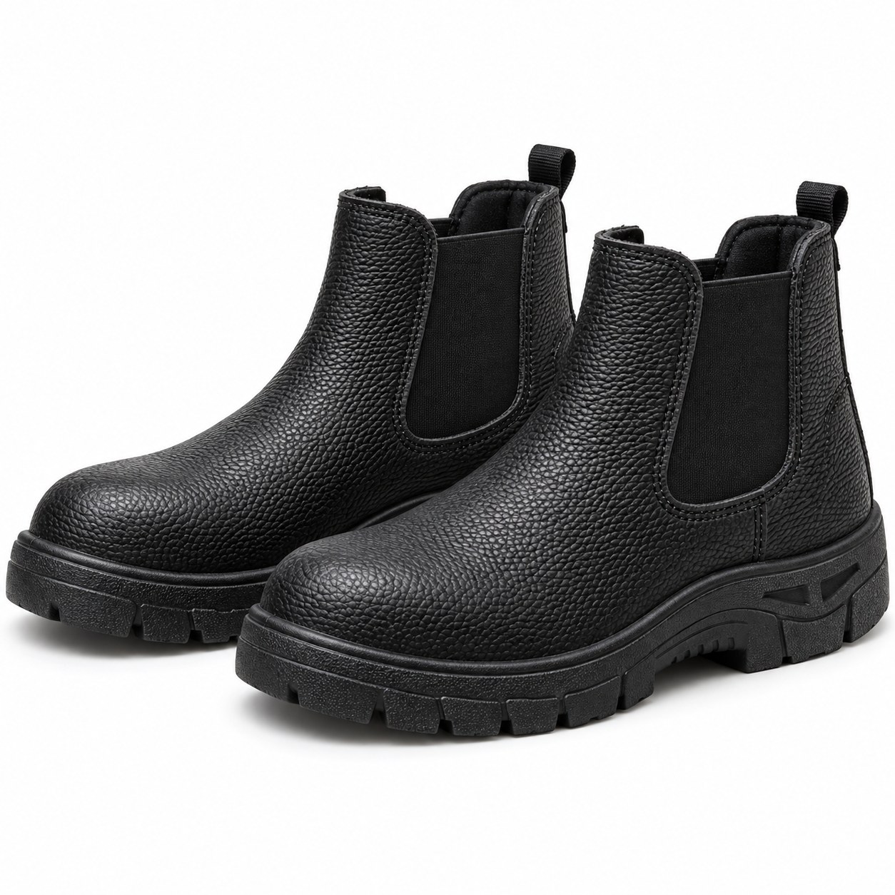 AIYI Black ankle work boots
