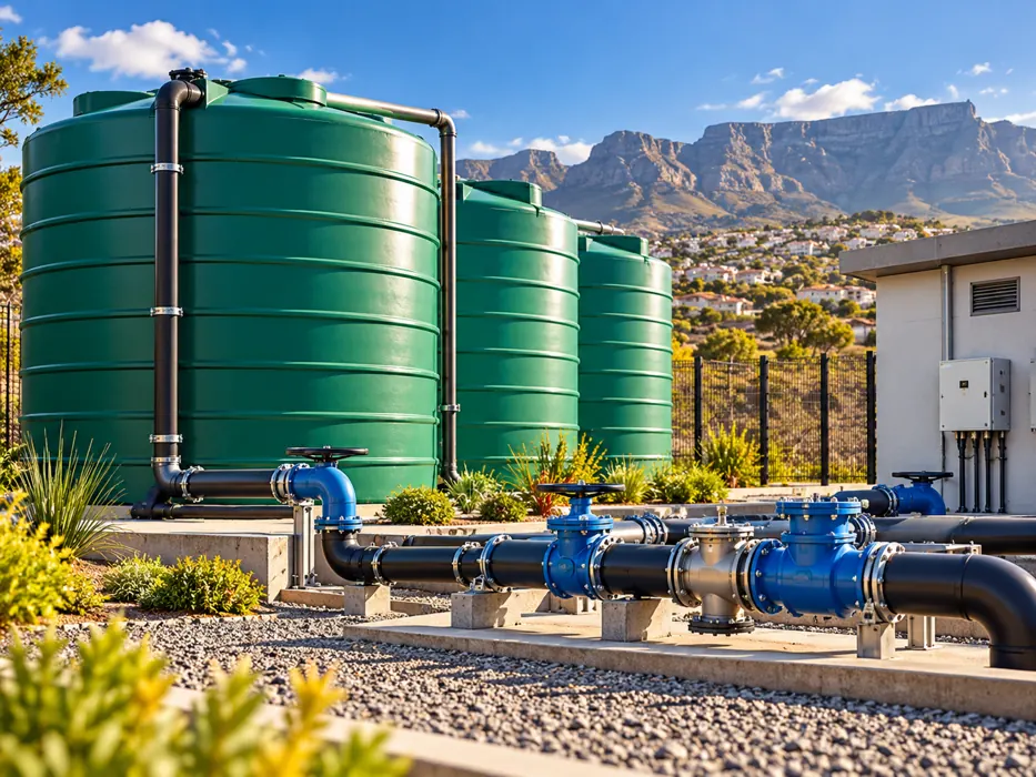 Water tanks and pumping infrastructure