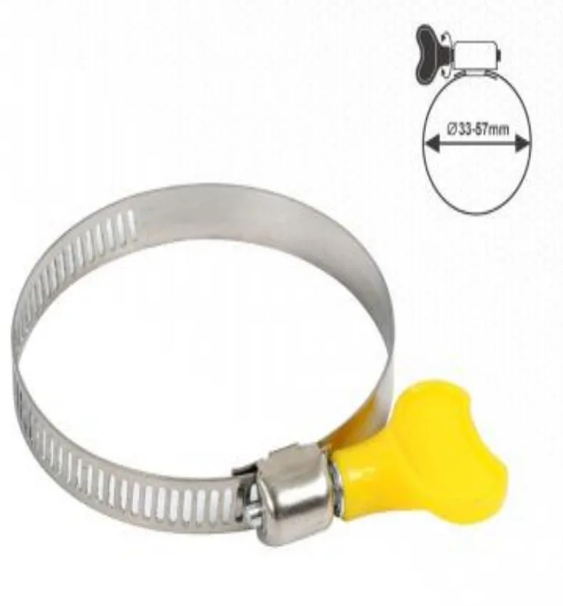 YIAD Hand-Tightened Hose Clamps 33–57 mm — product image