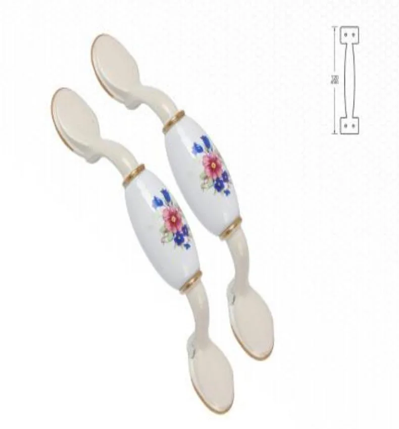 YIAD Floral Ceramic Bridge Handles — product image