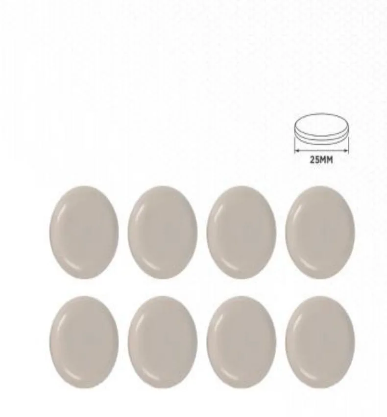 YIAD Beige Self-Adhesive PP Furniture Sliding Pads 25 mm — product image