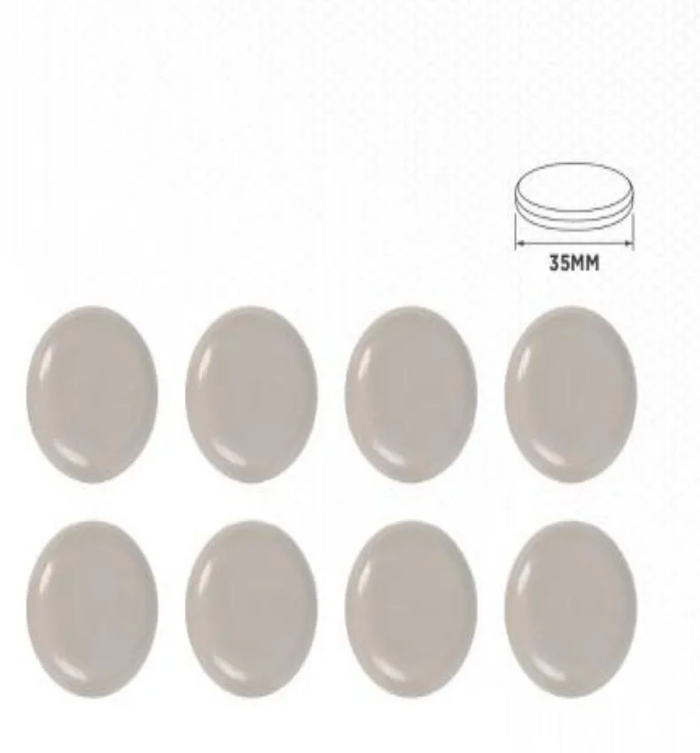 YIAD Beige Self-Adhesive PP Furniture Sliding Pads 35 mm — product image