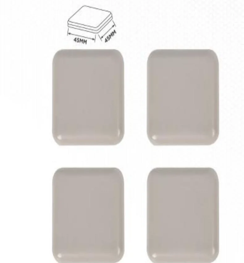 YIAD Beige Square Furniture Sliding Pads 45 x 45 mm — product image