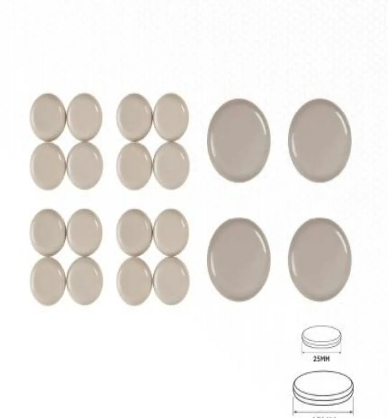 YIAD Beige Furniture Sliding Pad Assortment, 20 Pieces — product image