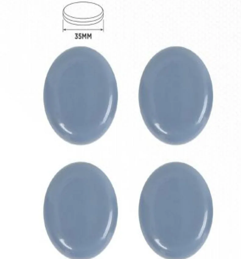 YIAD Light-Blue Furniture Sliding Pads 35 mm — product image