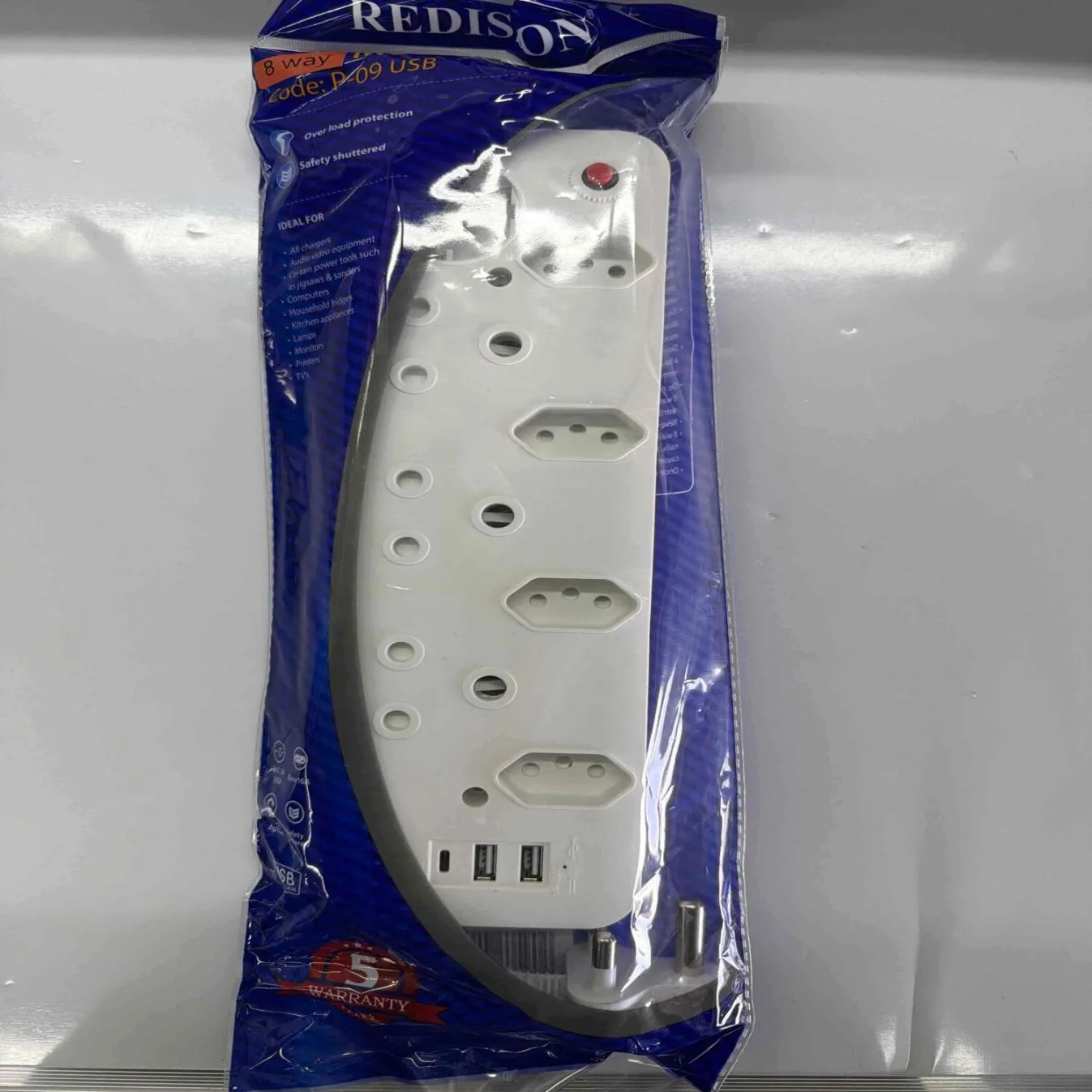 REDISSON Multi-Plug Adapter REDP-09USBTYPE — product image