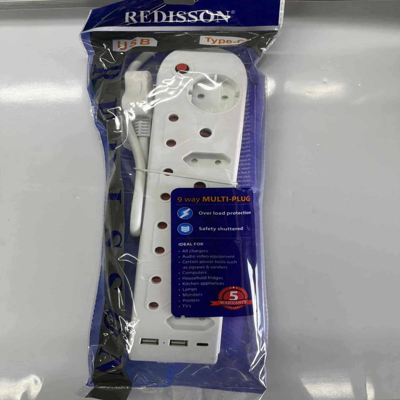 REDISSON Multi-Plug Adapter REDM-09AUSB — product image