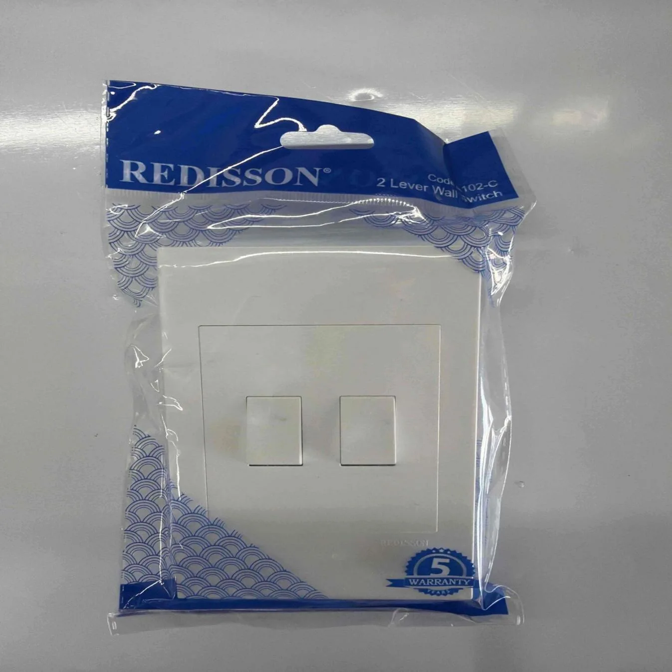 REDISSON Two-Lever Wall Switch Plate REDA102-C — product image