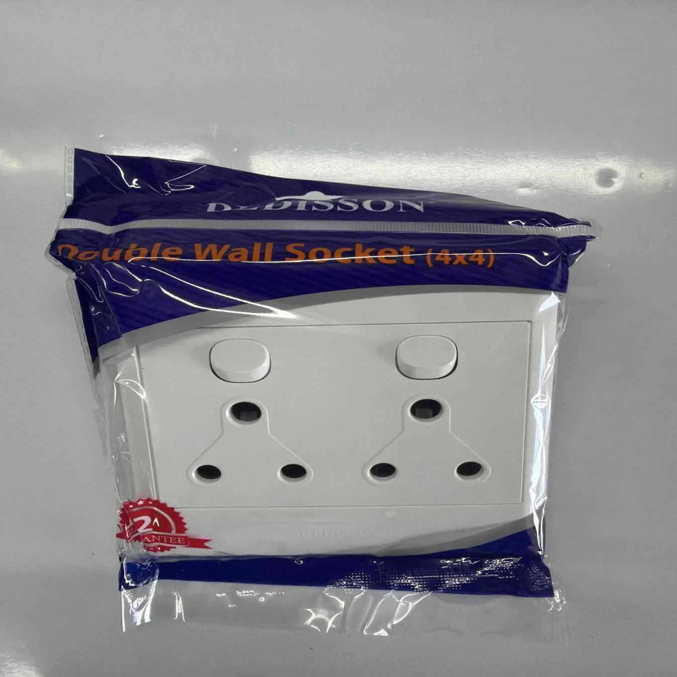 REDISSON Double Switched Socket Plate D01 — product image