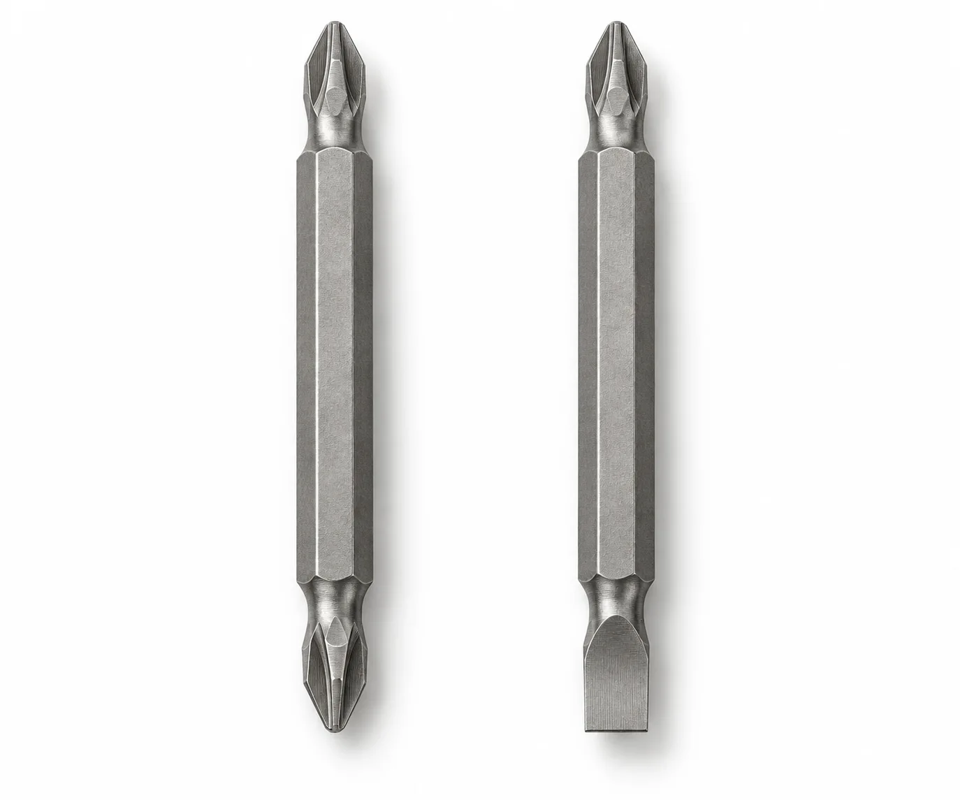 100mm Double-Ended Hex Shank Bit (Phillips & Slotted) 2PCS