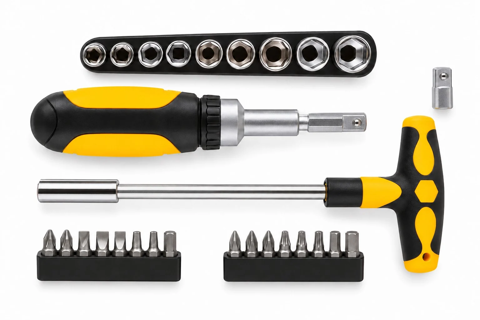 28PCS Ratcheting Screwdriver and Socket Set