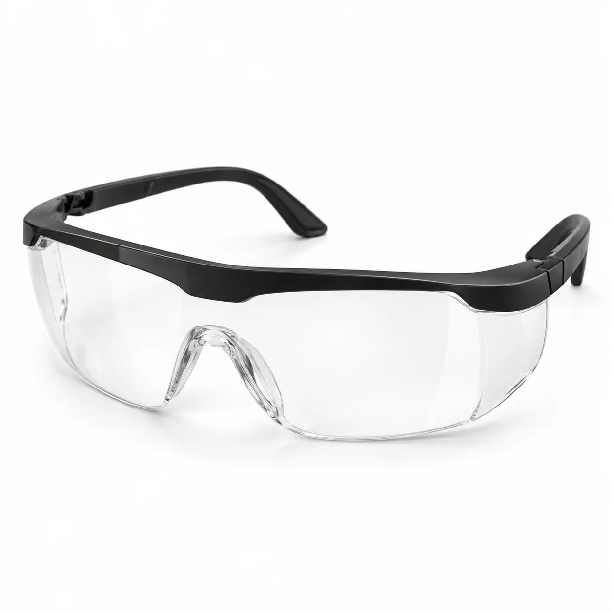 Black and Transparent Safety Glasses — product image