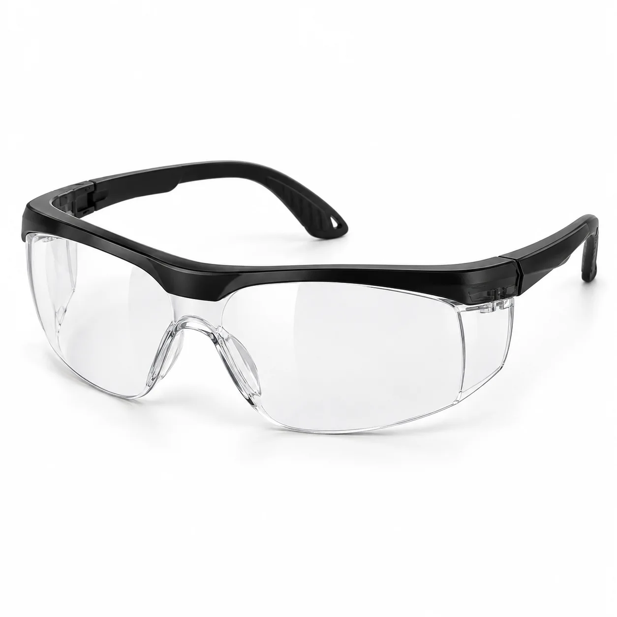 Black and Transparent Safety Glasses — product image