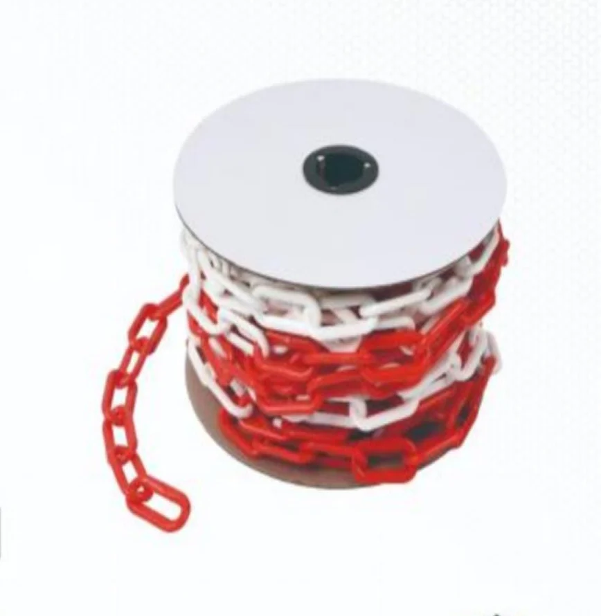 YIAD Red and White Barrier Chain 6 mm x 35 m — product image