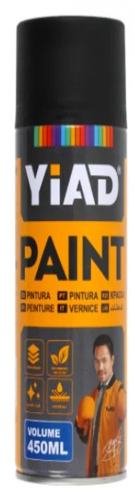 YIAD Matt black Spray Paint 450 ml — product image