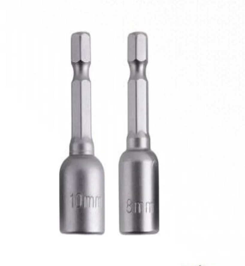 YIAD 2-piece Magnetic Nut Driver Bit Set 8/10 mm x 48 mm — product image