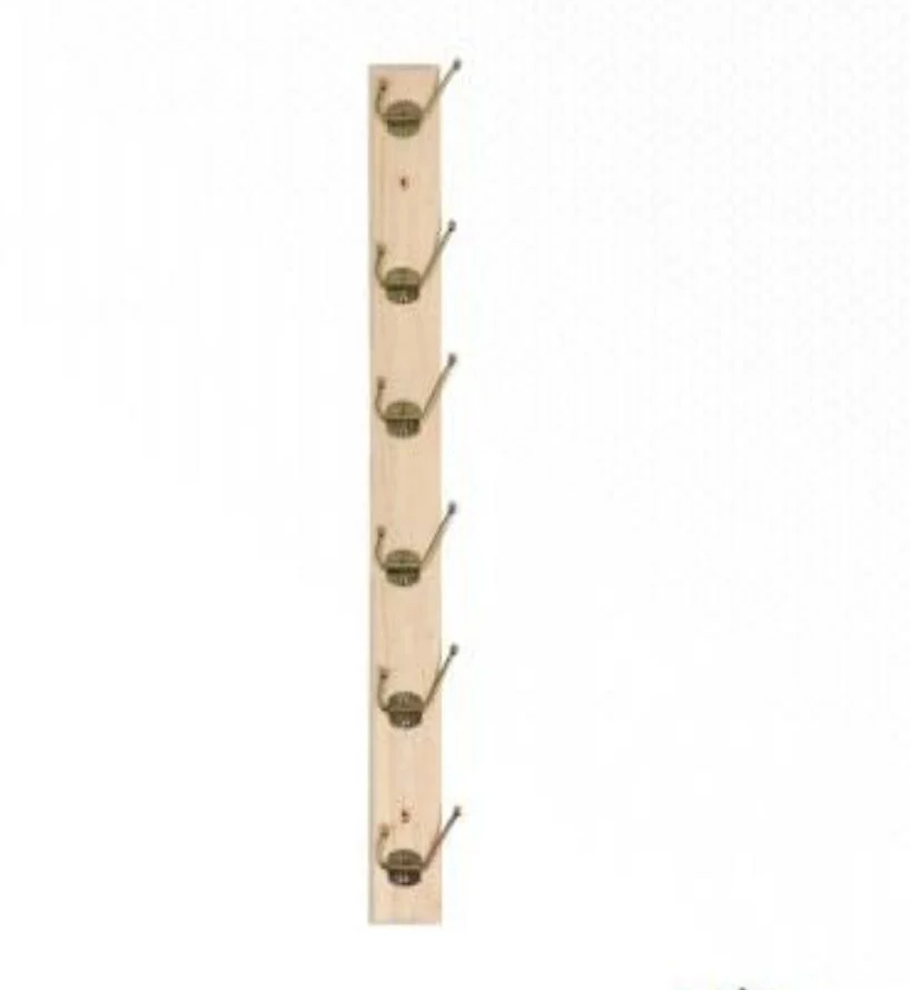 YIAD 6-hook Wooden Coat Rack 60 cm — product image