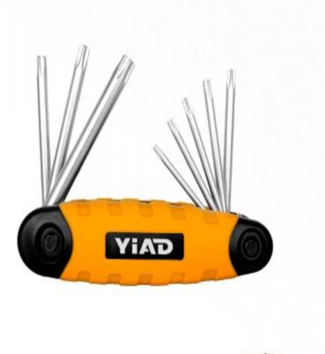 YIAD 8-piece Folding Star-profile Key Set — product image