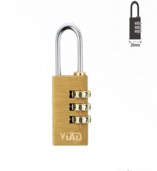 YIAD 3-wheel Combination Padlock 20 mm — product image