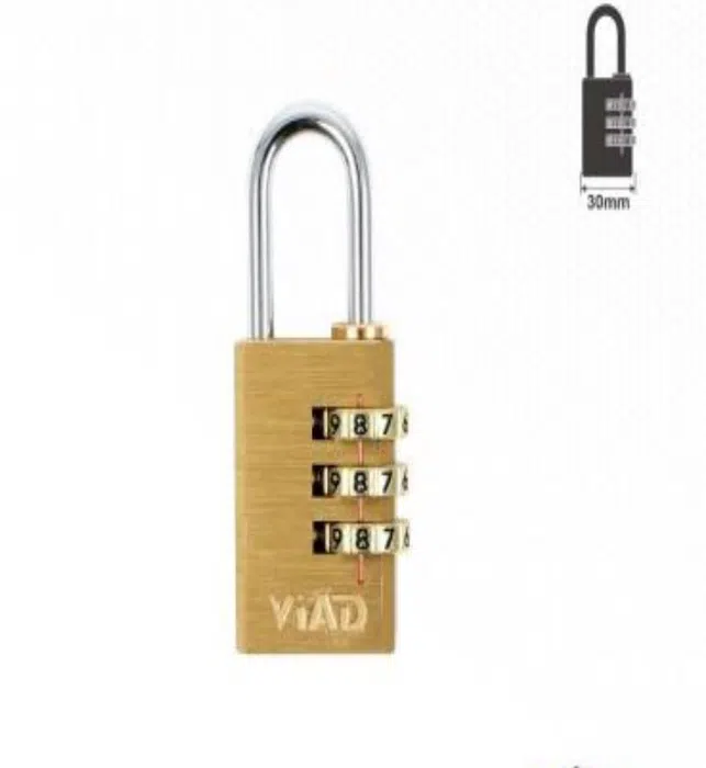 YIAD 3-wheel Combination Padlock 30 mm — product image