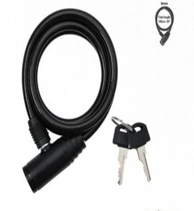 YIAD Keyed Bicycle Cable Lock 8 x 1000 mm — product image
