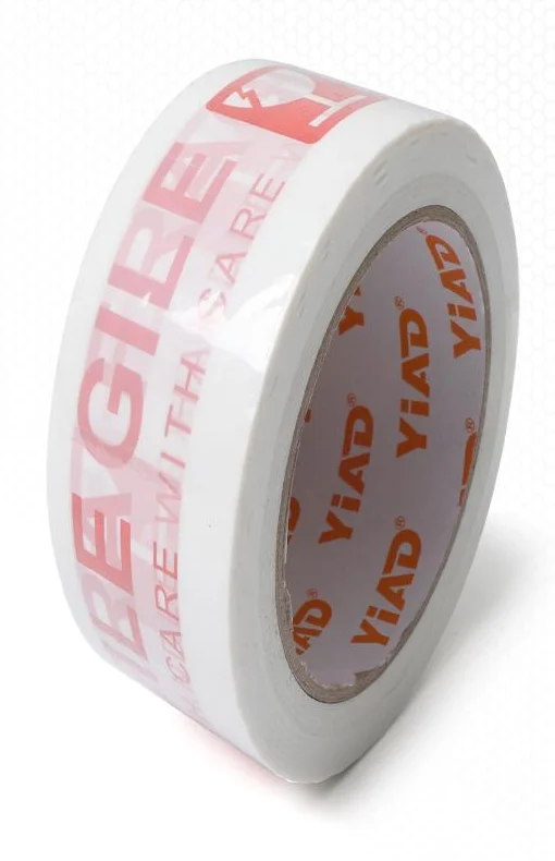 YIAD Printed Fragile Packing Tape 48 mm x 80 m - White — product image
