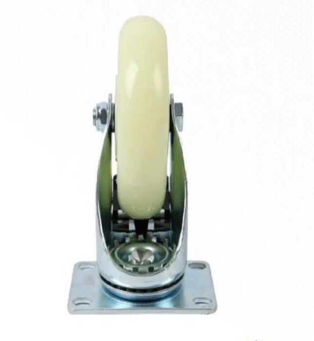 YIAD White PP Double-brake Castor