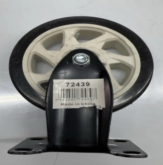 Fixed Black and White Castor 5 inch — product image