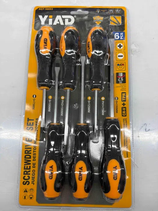 YIAD 6-piece Through-shank Screwdriver Set — product image