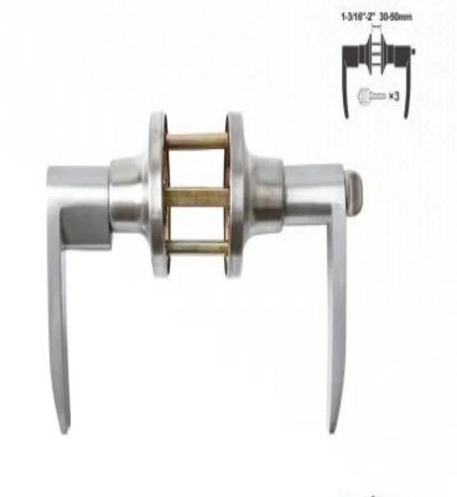 YIAD Stainless-finish Lever Entrance Lockset — product image