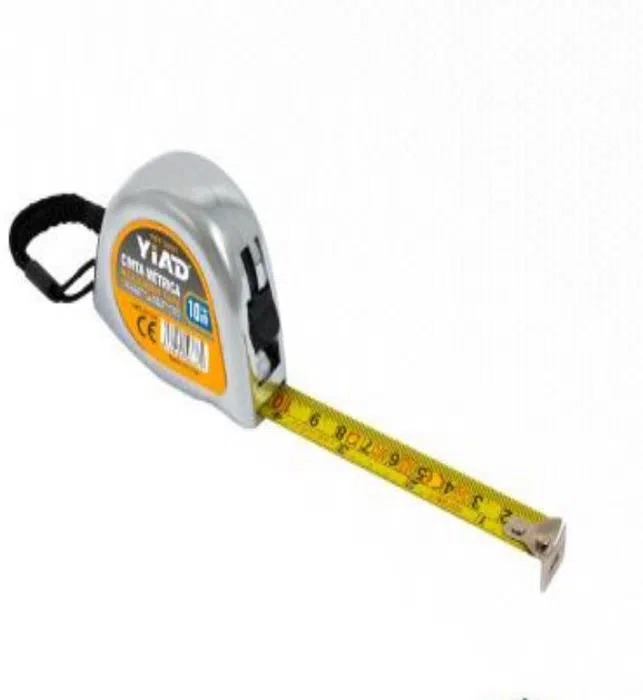 YIAD Chrome-finish Measuring Tape 10 m x 25 mm — product image