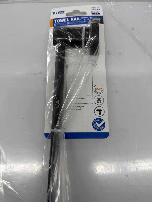 YIAD Black Single Towel Rail 60 cm Model 9012 — product image