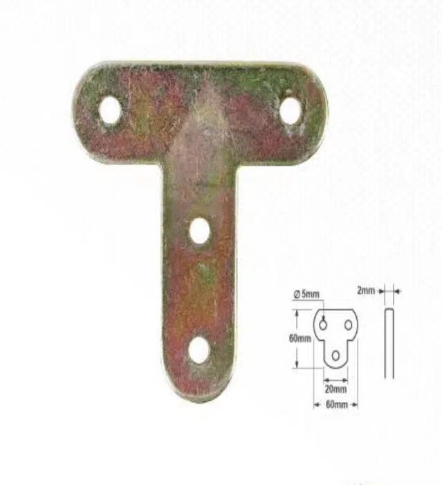 YIAD 4-piece T Bracket Set 60 x 20 x 2 mm — product image