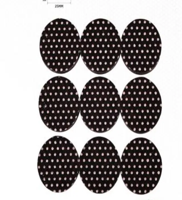 YIAD Brown Round Dotted Felt Pad Sheet 25 mm — product image