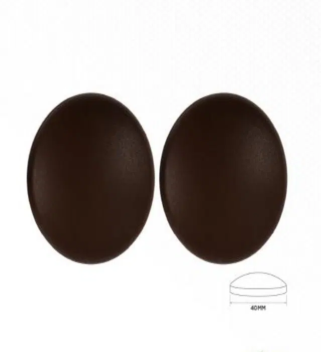YIAD 2-piece Brown Silicone Door Stop Pad Pack 40 mm — product image